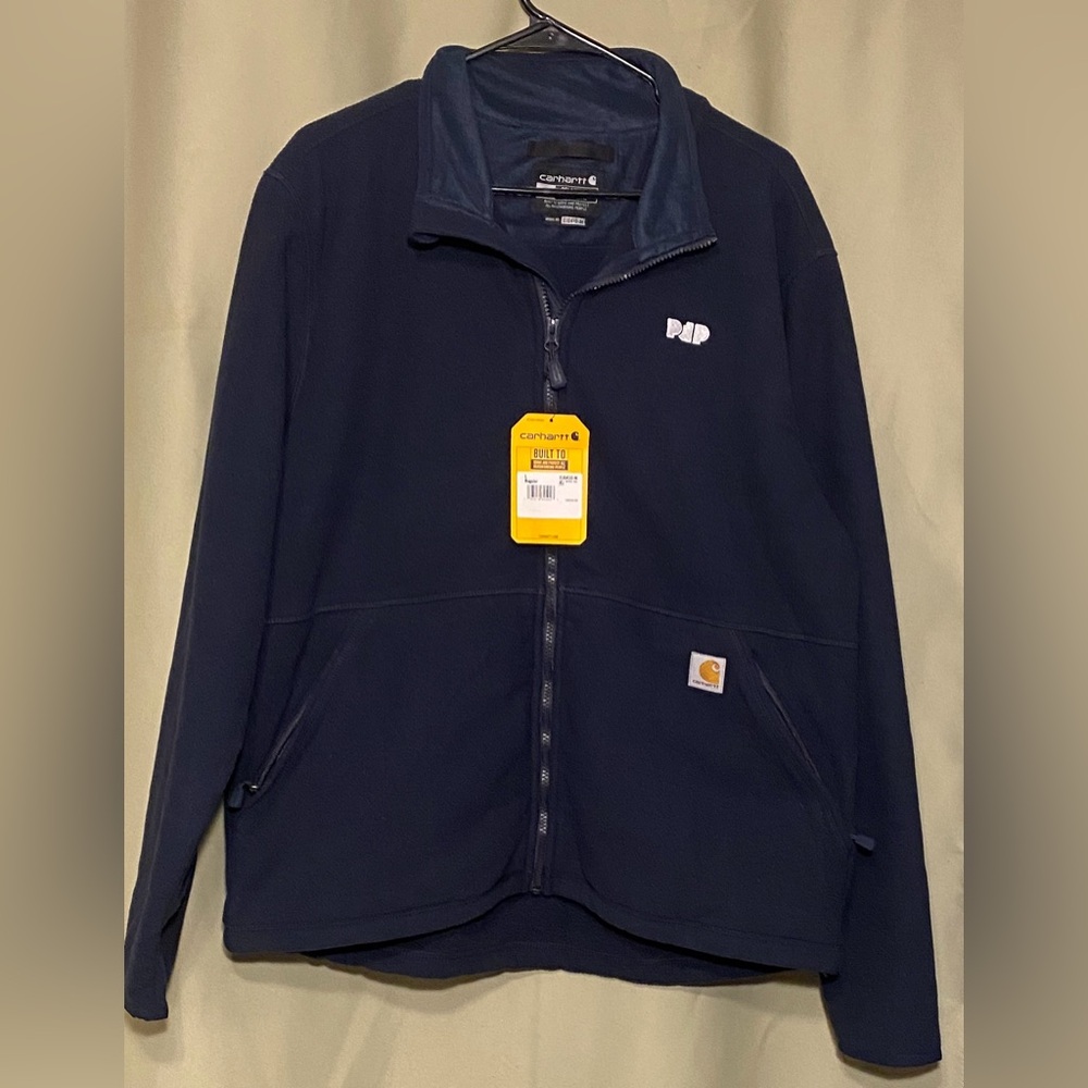 Carhartt Full Zip Fleece Jacket Relaxed Fit Custom ‘PIP’ Men’s Large Regular NWT